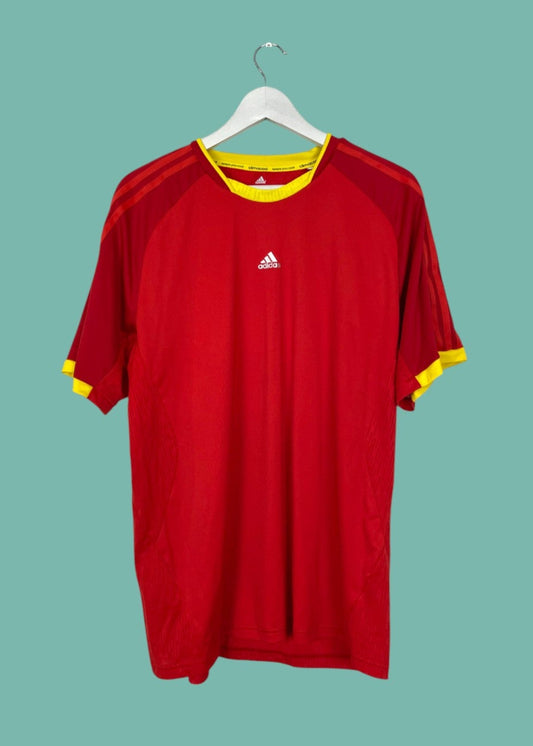 Αθλητική Κοντομάνικη Ανδρική Μπλούζα - T-Shirt ADIDAS σε Πορτοκαλί/Κόκκινο χρώμα (XL)