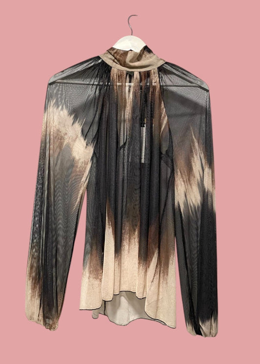 Ιταλική, Stock, Γυναικεία Μπλούζα HAVE ONE σε Γήινα χρώματα (Άνετο S)