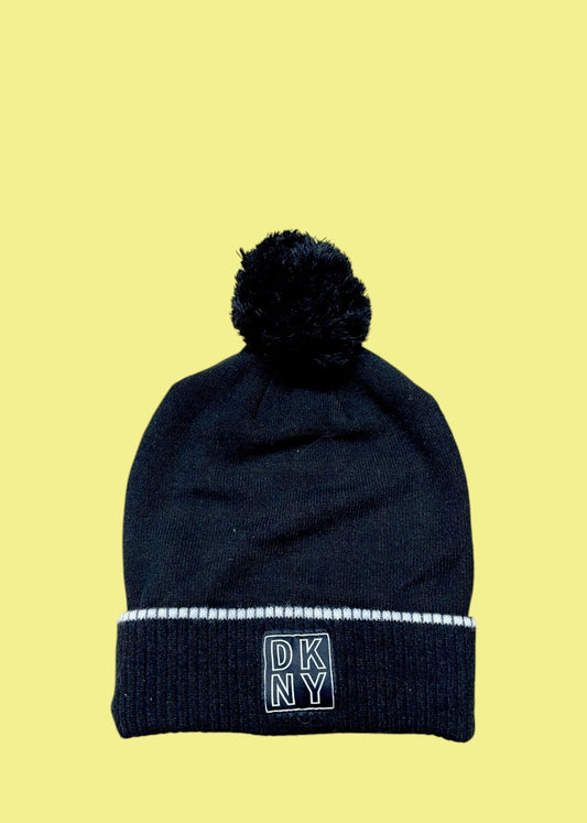 Γυναικείος Πλεκτός Σκούφος DKNY σε Μαύρο χρώμα