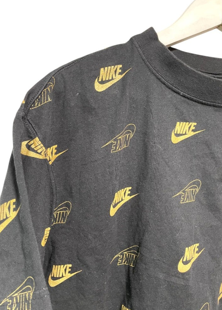 Crop Γυναικεία Μπλούζα - T-Shirt NIKE σε Μαύρο Χρώμα (Medium)