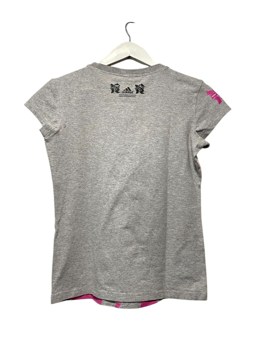 Αθλητικό Γυναικείο T-Shirt ADIDAS σε Γκρι Χρώμα (Small)