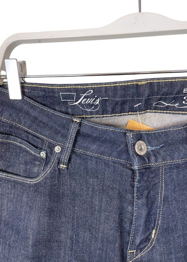 Γυναικείο, ελαστικό Τζιν Παντελόνι LEVI'S Bold Curve σε Σκούρο Μπλε Denim (No 32)