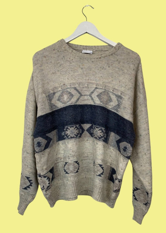 Ανδρική Πλεκτή Μπλούζα/Πουλόβερ FISCHER FOR MEN σε Μπεζ χρώμα (Large)