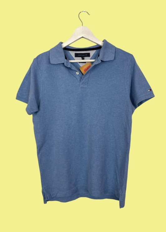 Ανδρική, Kοντομάνικη Μπλούζα -T-Shirt τύπου Polo TOMMY HILFIGER σε Γαλάζιο χρώμα (Small)