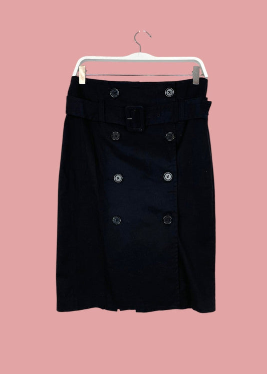 Midi Φούστα UNITED COLORS OF BENETTON σε Μαύρο χρώμα (Medium)