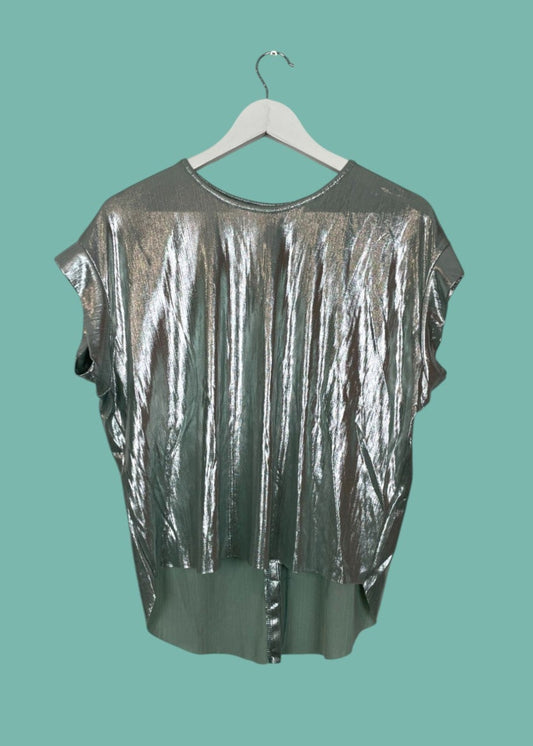 Stock Γυναικεία Μπλούζα FLY GIRL σε Ασημί χρώμα (Small)