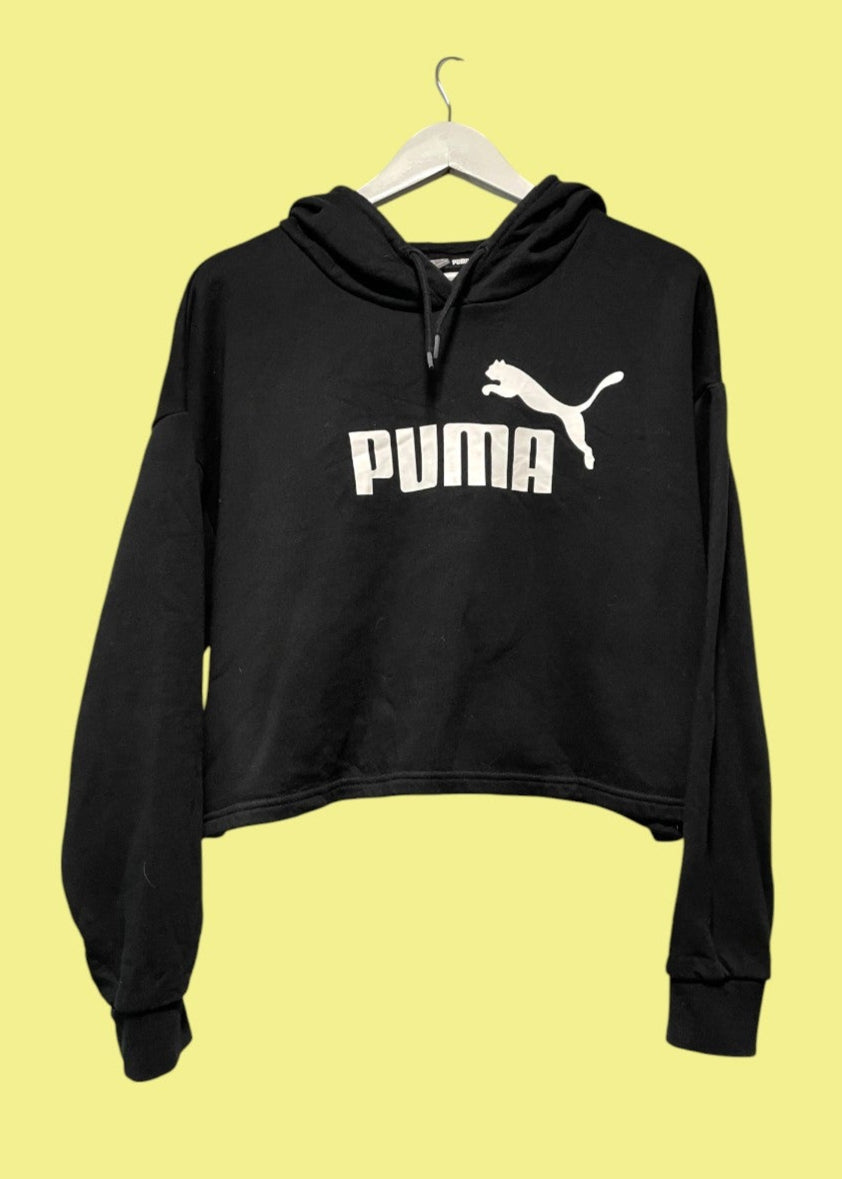 Γυναικεία Φούτερ Μπλούζα Crop PUMA σε Μαύρο χρώμα (XL)