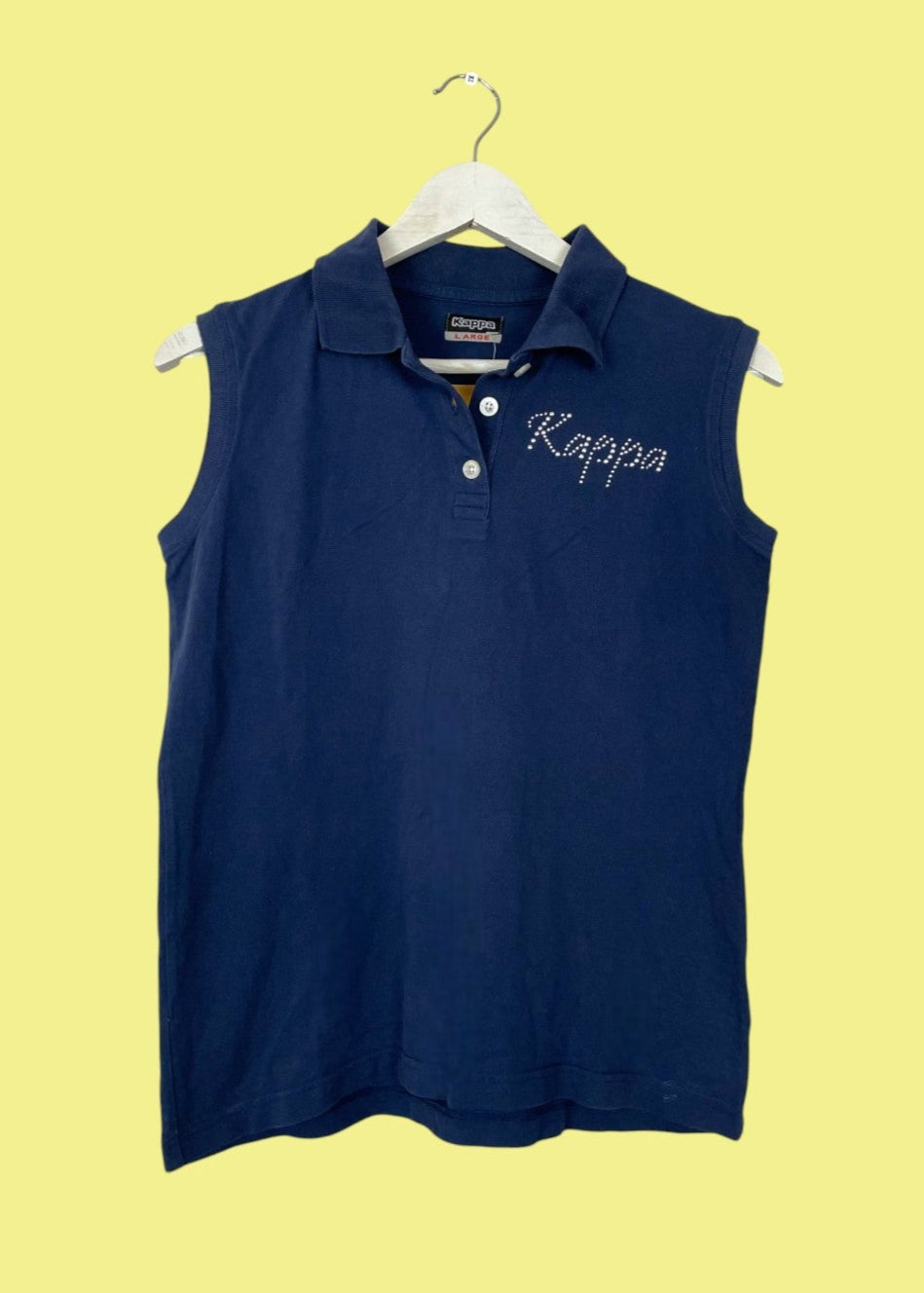 Αθλητική αμάνικη Γυναικεία Μπλούζα KAPPA σε Σκούρο Μπλε χρώμα (Large)