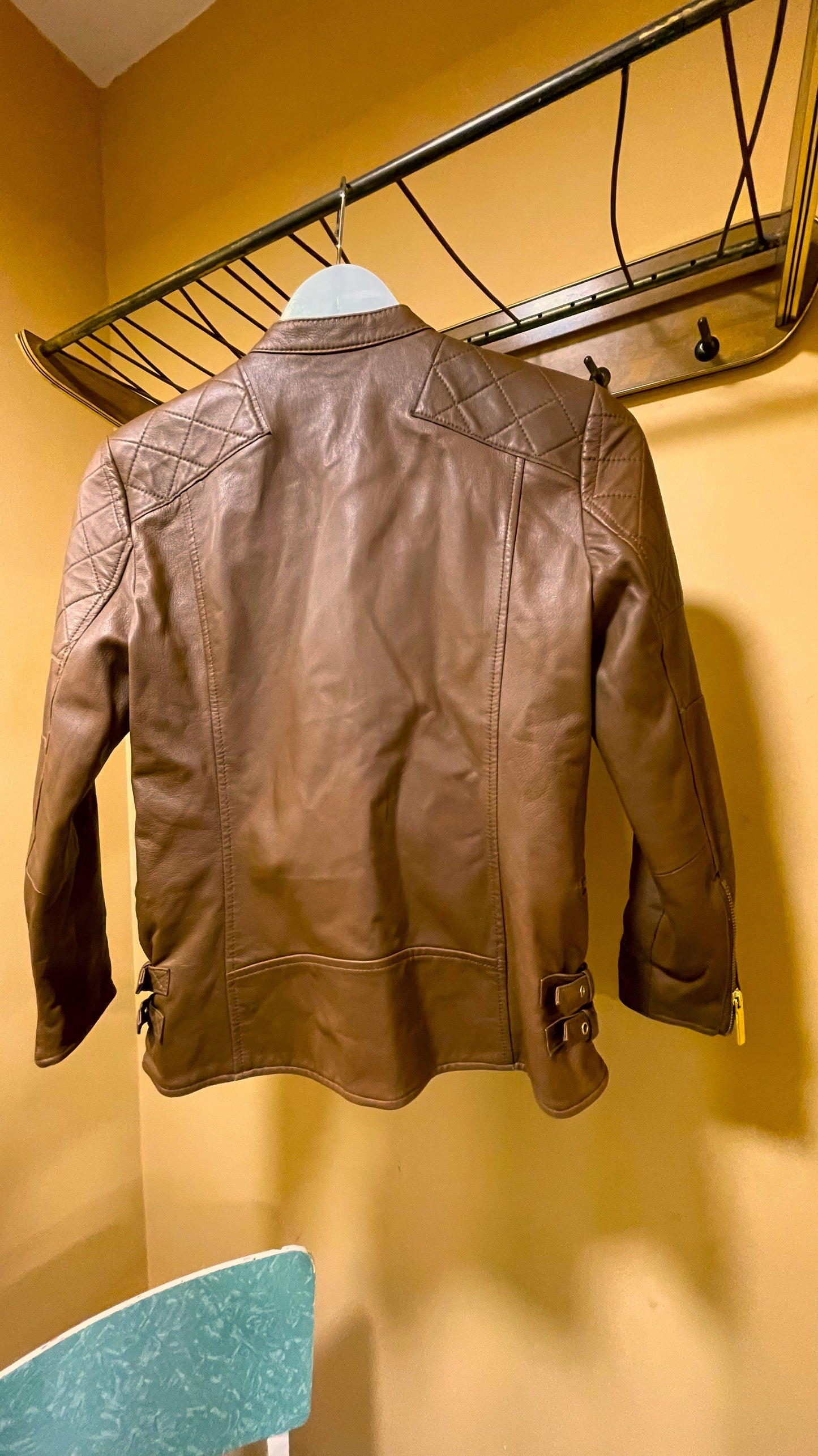 Δερμάτινο Γυναικείο Τζάκετ MICHAEL KORS σε Καφέ χρώμα (XS)