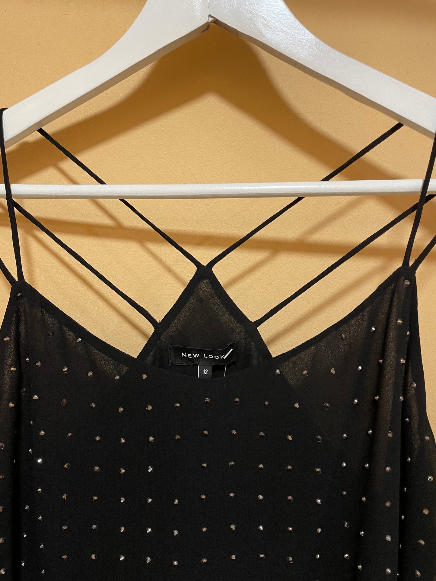 Γυναικεία Μπλούζα με Τιράντες NEW LOOK σε Μαύρο Χρώμα (Medium)