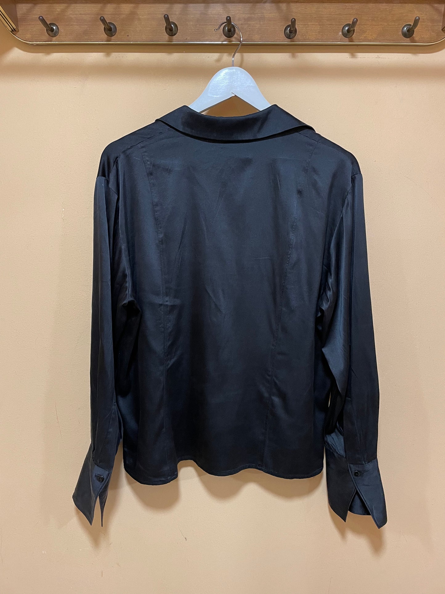 Vintage Γυναικείο Πουκάμισο σε Μαύρο Χρώμα (Άνετο Large)