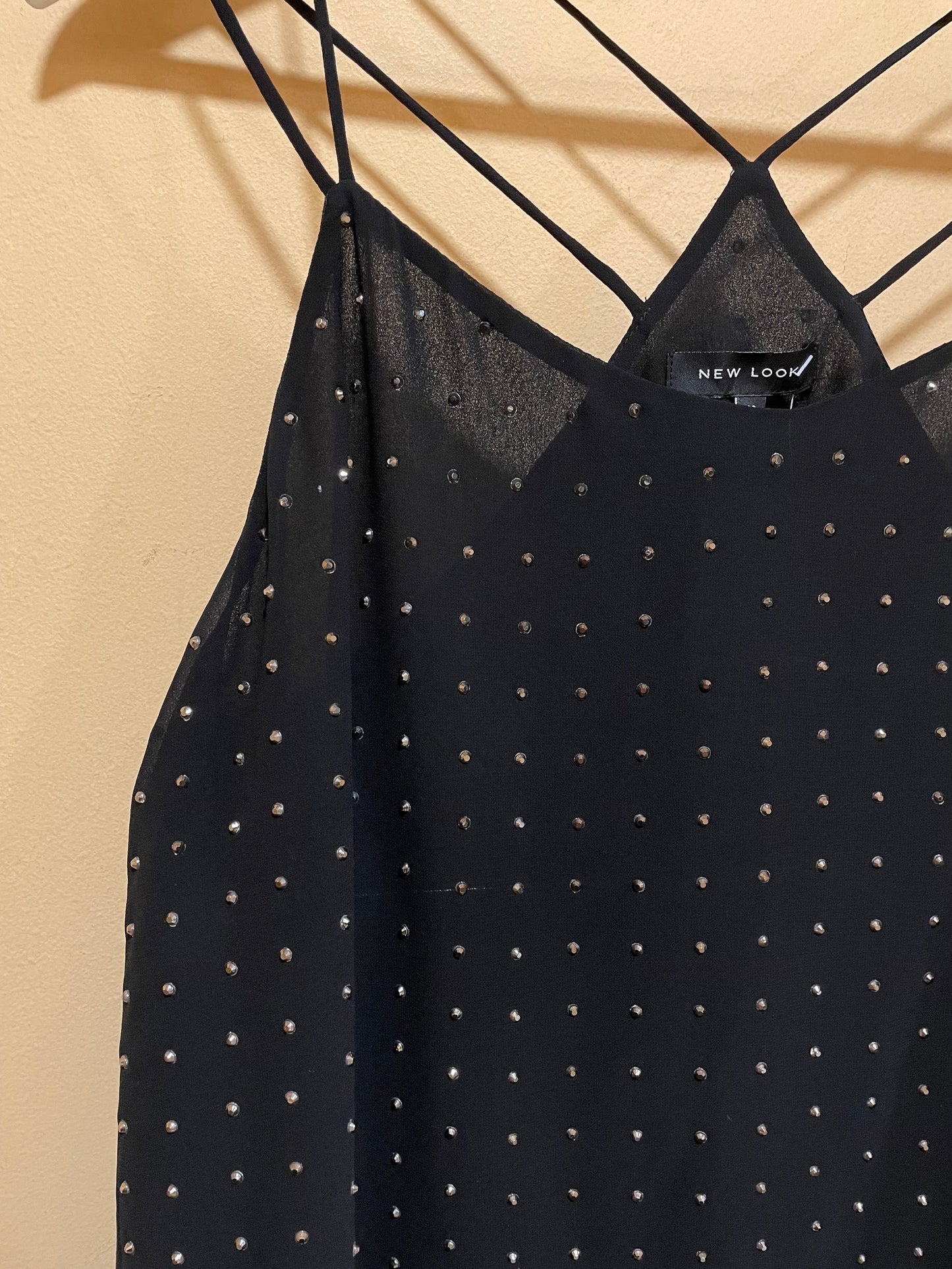 Γυναικεία Μπλούζα με Τιράντες NEW LOOK σε Μαύρο Χρώμα (Medium)