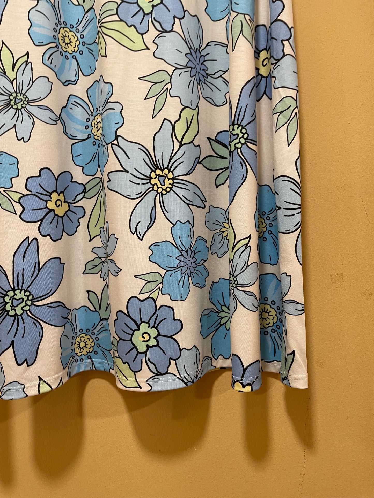 Maxi, Φλοράλ Φούστα BOOHOO από Λευκό - Σιέλ χρώμα (Medium)