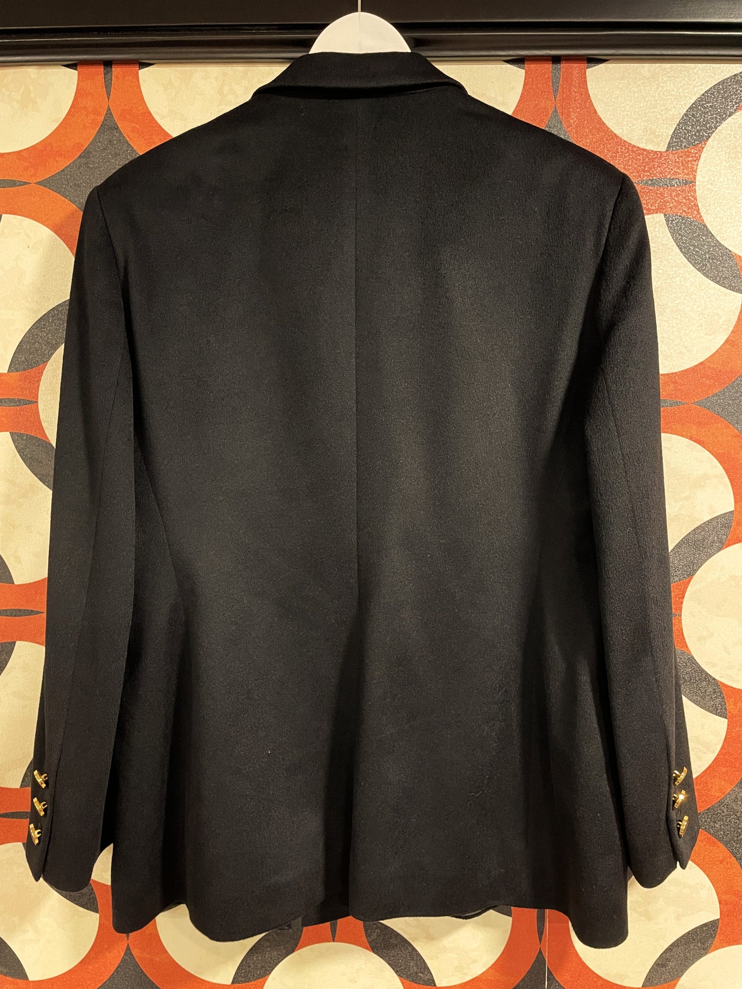 Vintage, Γυναικείο Σακάκι από Κασμίρι ESCADA Margaretha Ley σε Μαύρο χρώμα (Άνετο M)