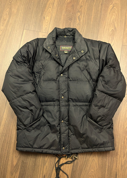 Ανδρικό Μπουφάν TIMBERLAND Weather Gear με Επένδυση από πούπουλο σε Μαύρο χρώμα (Oversized L)