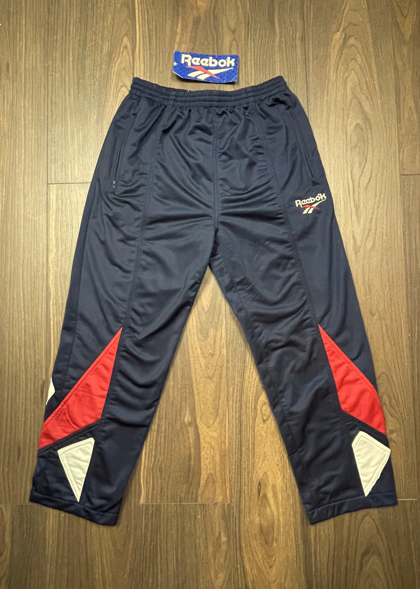 Stock, Γυναικεία Αθλητική Φόρμα REEBOK σε Σκούρο Μπλε χρώμα (Άνετο Small)