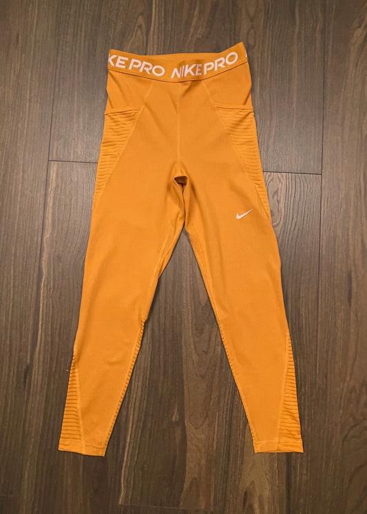 Γυναικείο, Αθλητικό Κολάν NIKE Pro σε Μουσταρδί χρώμα (XS/S)