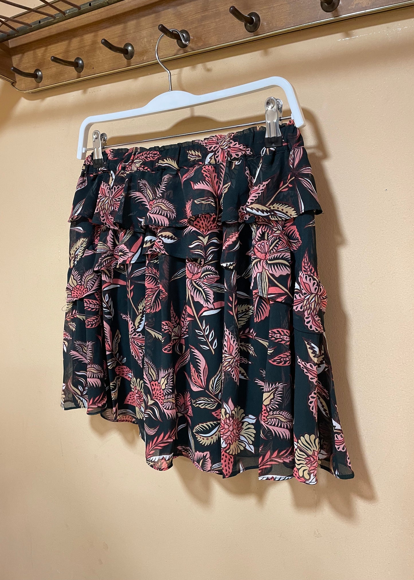 Μίνι, Εμπριμέ Φούστα SCOTCH & SODA σε Μαύρο - Ροζ χρώμα (Small)