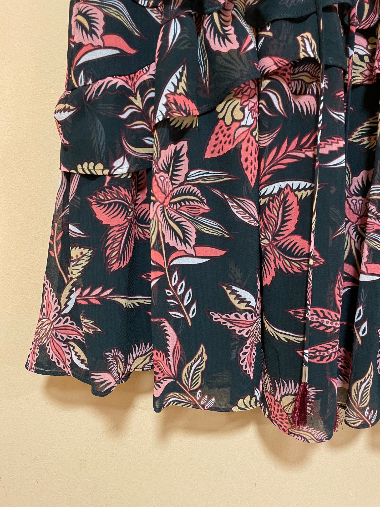 Μίνι, Εμπριμέ Φούστα SCOTCH & SODA σε Μαύρο - Ροζ χρώμα (Small)