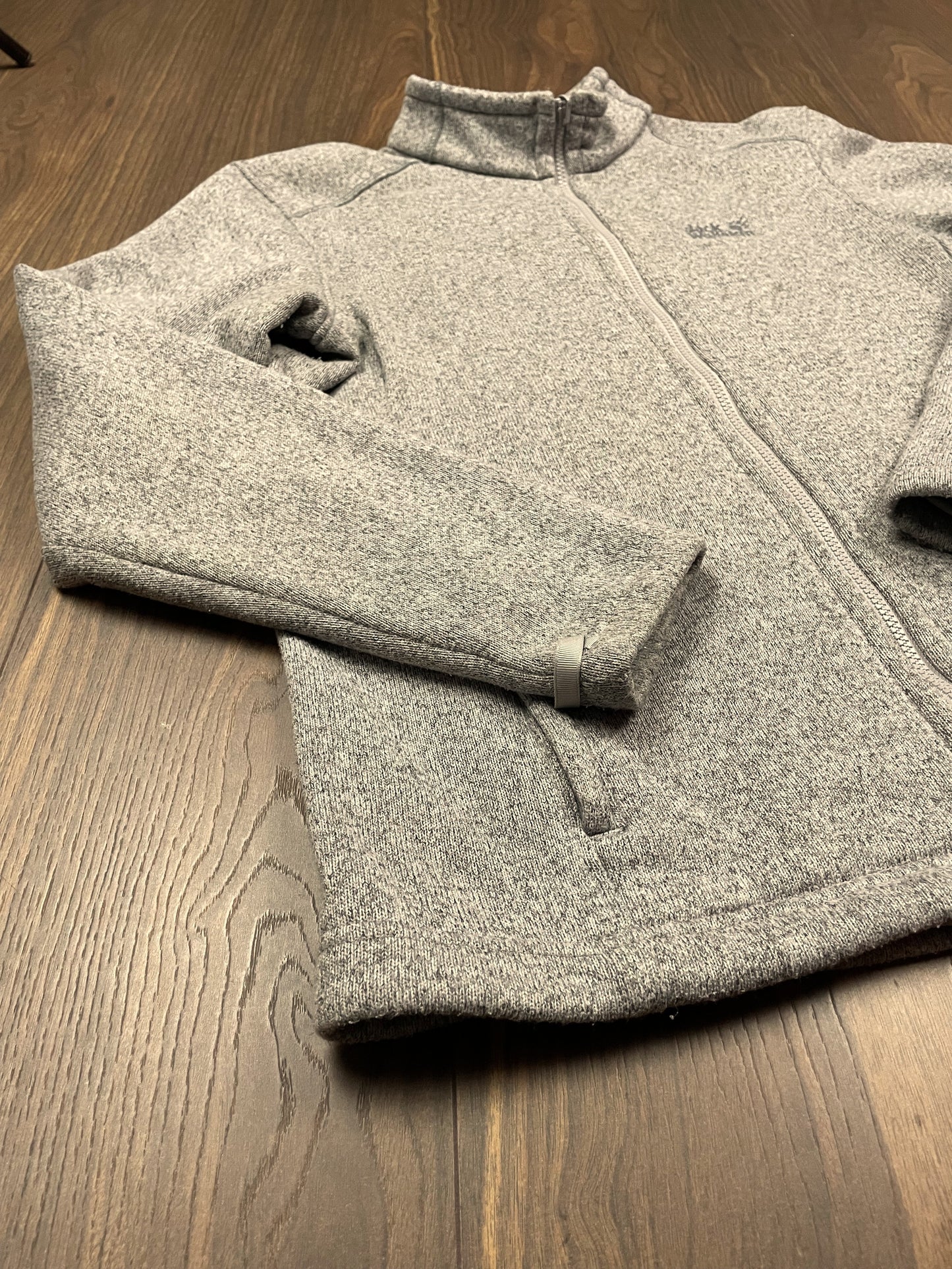 Πλεκτή Ανδρική Ζακέτα JACK WOLFSKIN σε Γκρι χρώμα (Large)