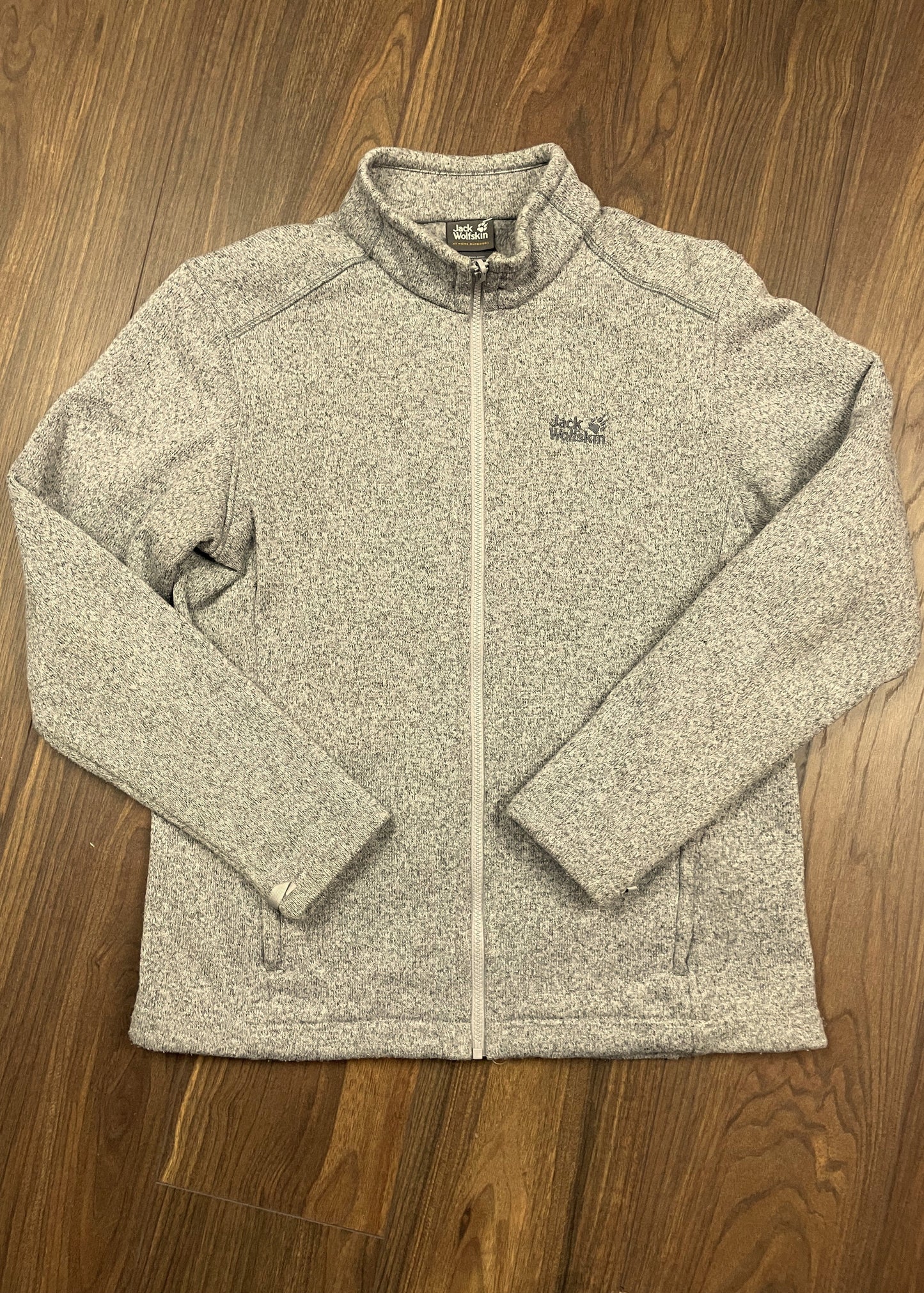 Πλεκτή Ανδρική Ζακέτα JACK WOLFSKIN σε Γκρι χρώμα (Large)