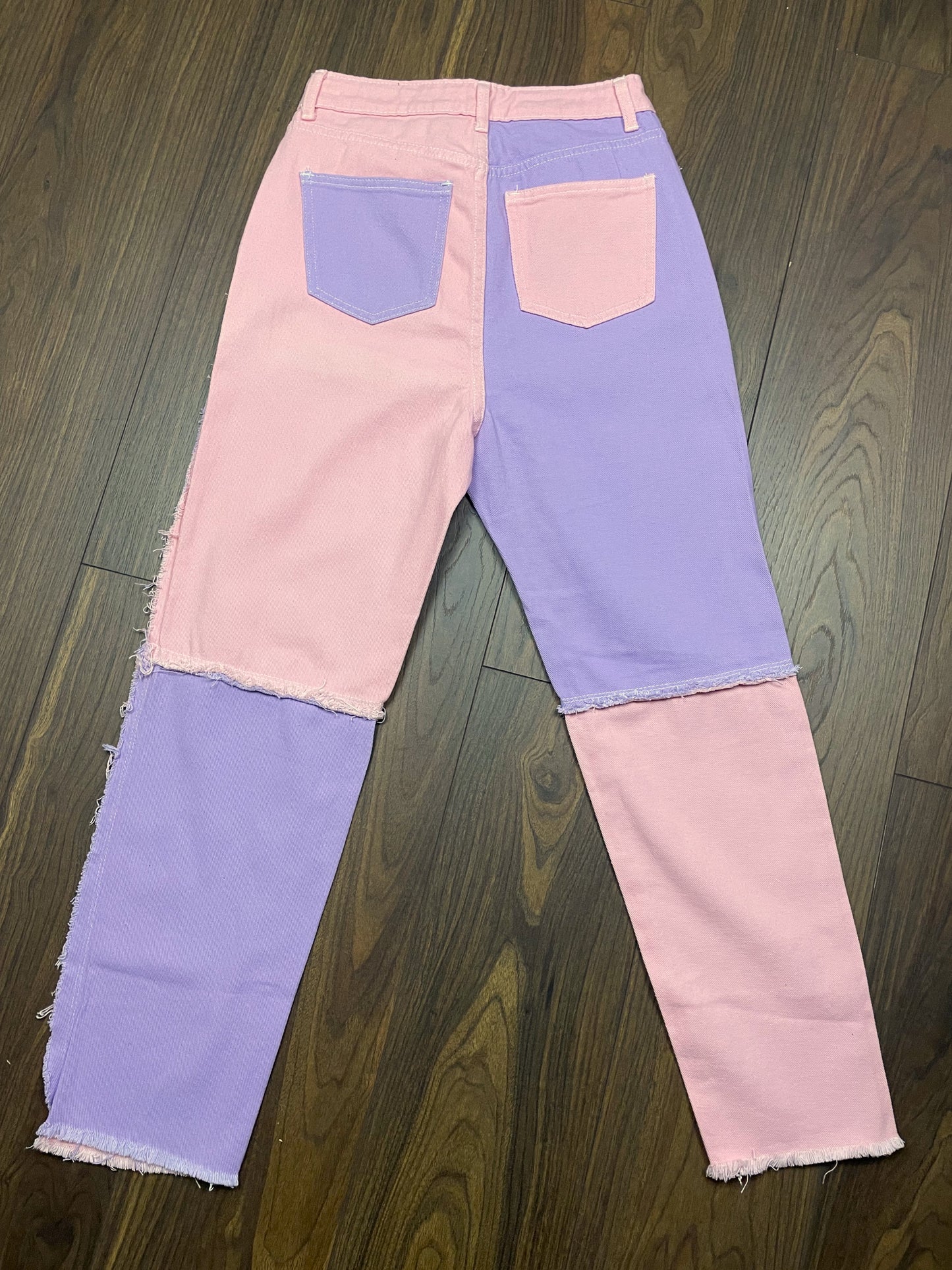 Γυναικείο Τζιν Παντελόνι SHEIN με εξώγαζα σε Ροζ - Λιλά χρώμα (Small)