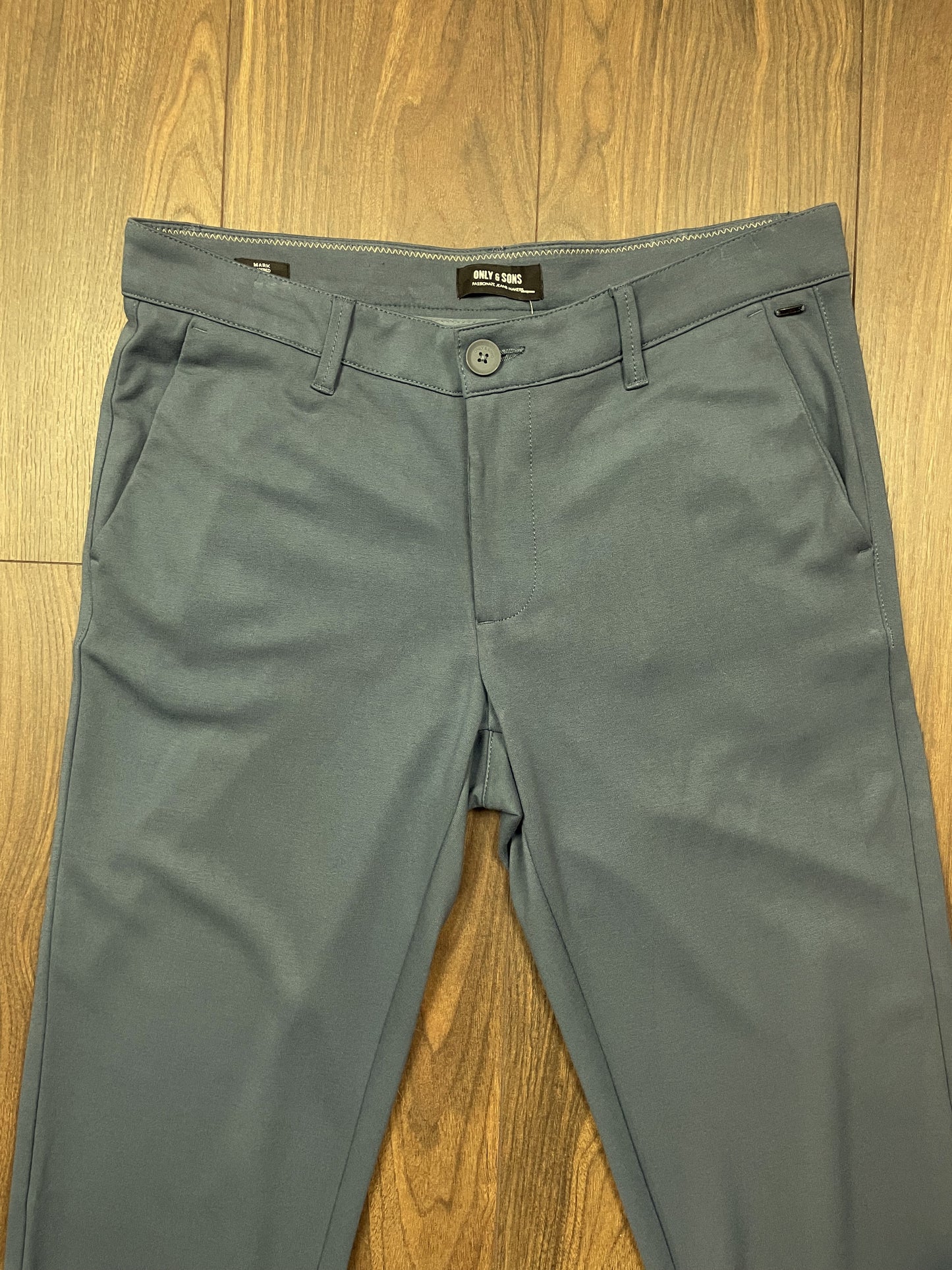 Ελαστικό, Aνδρικό Παντελόνι ONLY & SONS σε Πετρόλ Παντελόνι (No. 33)