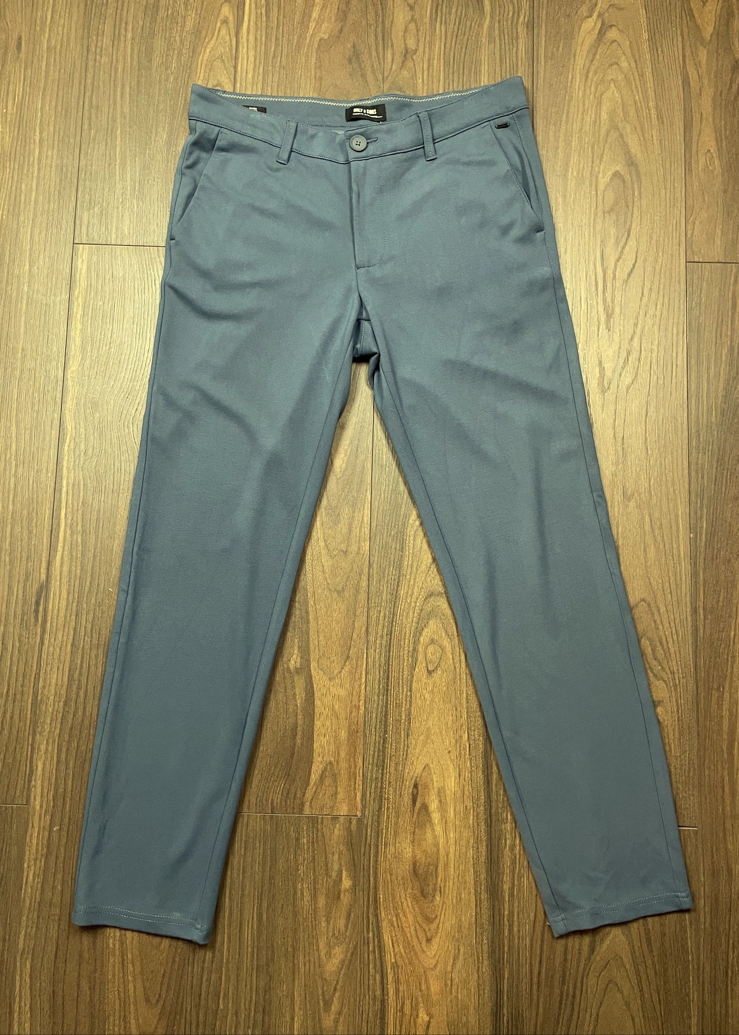 Ελαστικό, Aνδρικό Παντελόνι ONLY & SONS σε Πετρόλ Παντελόνι (No. 33)