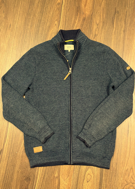 Πλεκτή Ανδρική Ζακέτα CAMEL ACTIVE σε Σκούρο Μπλε / Βεραμάν χρώμα (Μedium)