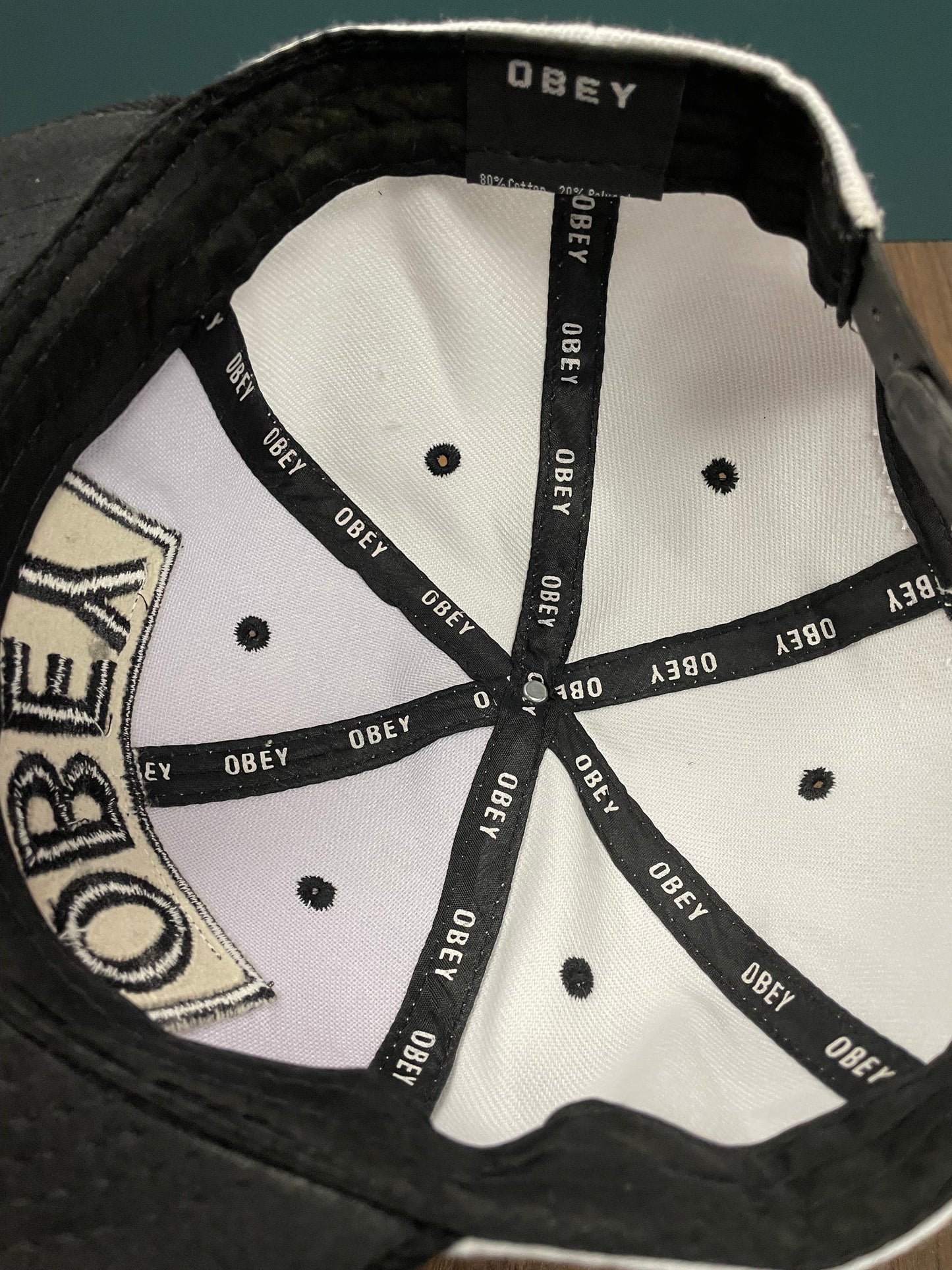 Καπέλο Τζόκεϊ OBEY σε Ασπρόμαυρο χρώμα