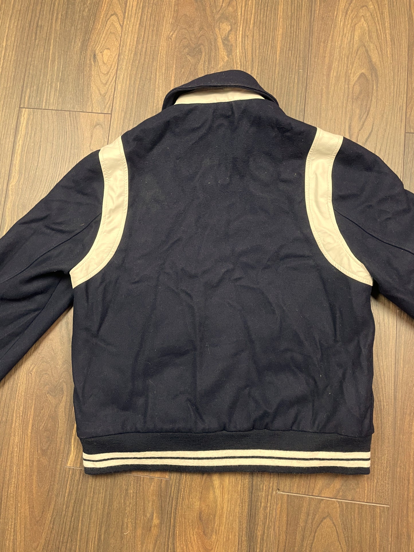 Ανδρικό, Κολλεγιακό Μπουφάν / Τζάκετ TOMMY HILFIGER από Μαλλί και Βισκόζη σε Σκούρο Μπλε χρώμα (Medium)