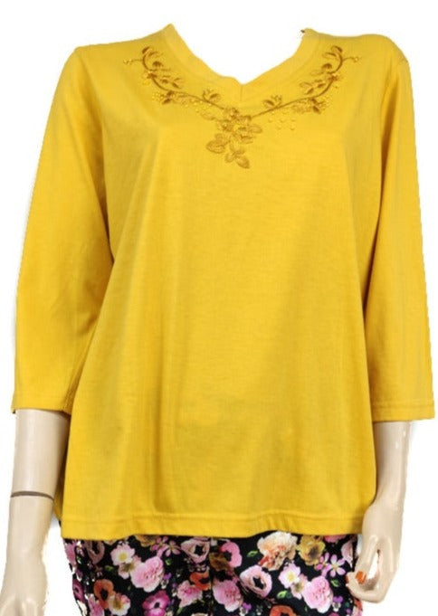 Γυναικεία Μπλούζα Malva σε Κίτρινο