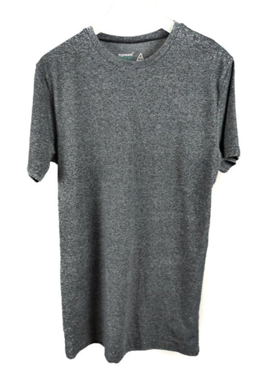 Ανδρικό T-shirt TOPMAN σε Ανθρακί χρώμα (XS)