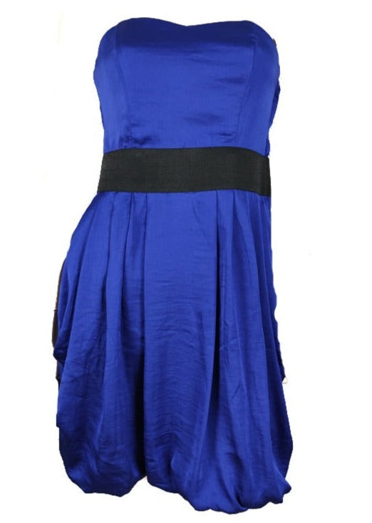 Βραδινό Mini Φόρεμα H & M σε Μπλε Ηλεκτρίκ (Small)