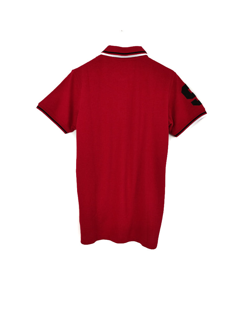 Stock Ανδρικό POLO Τ-shirt GUIDING CAIRNS σε Κόκκινο χρώμα