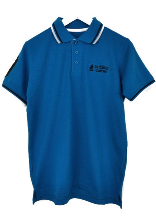 Stock Ανδρικό POLO Τ-shirt GUIDING CAIRNS σε Γαλάζιο χρώμα