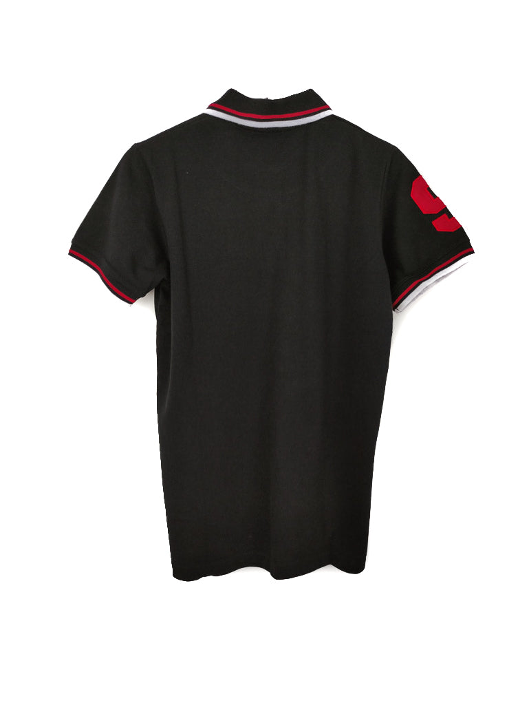 Stock Ανδρικό POLO Τ-shirt GUIDING CAIRNS σε Μαύρο χρώμα