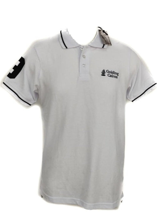 Stock Ανδρικό POLO Τ-shirt GUIDING CAIRNS σε Λευκό χρώμα