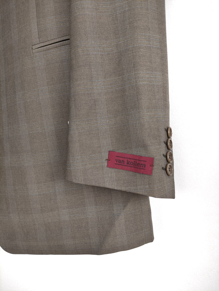 Stock  Ιταλικό Ανδρικό Σακάκι REDA σε Γκρι - Καφέ χρώμα (XL)