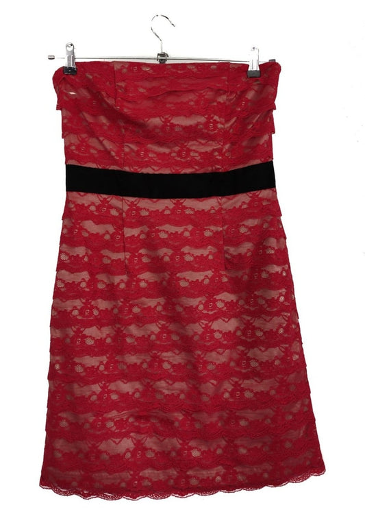 Strapless Βραδινό Φόρεμα H&M σε Κόκκινο Χρώμα (Medium)