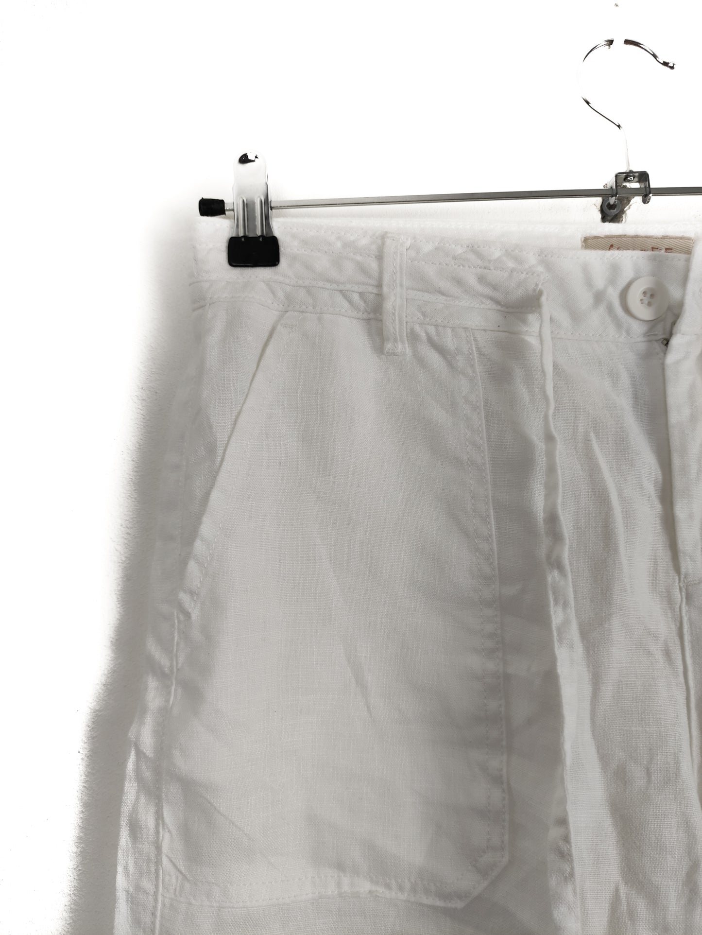 Γυναικεία Παντελόνα LINEN BY F&F σε Λευκό Χρώμα (Medium)