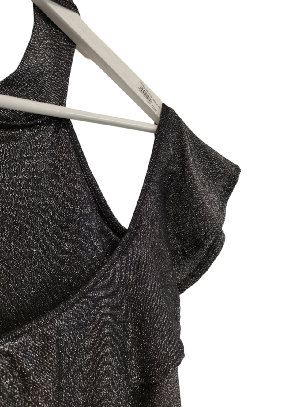 Stock, Lurex, Maxi Ελαστικό Φόρεμα PINK CLOVE σε Μαύρο - Ασημί Χρώμα (2XL)