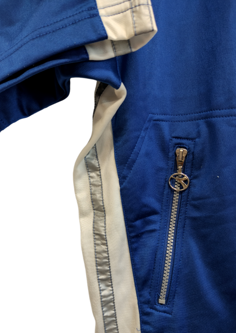 Vintage, Ενισχυμένη Αθλητική Ανδρική Μπλούζα DIADORA σε Μπλε Χρώμα (Large)