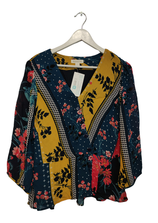 Φλοράλ Γυναικεία Μπλούζα MONSOON σε Παστέλ χρώματα (M/L)
