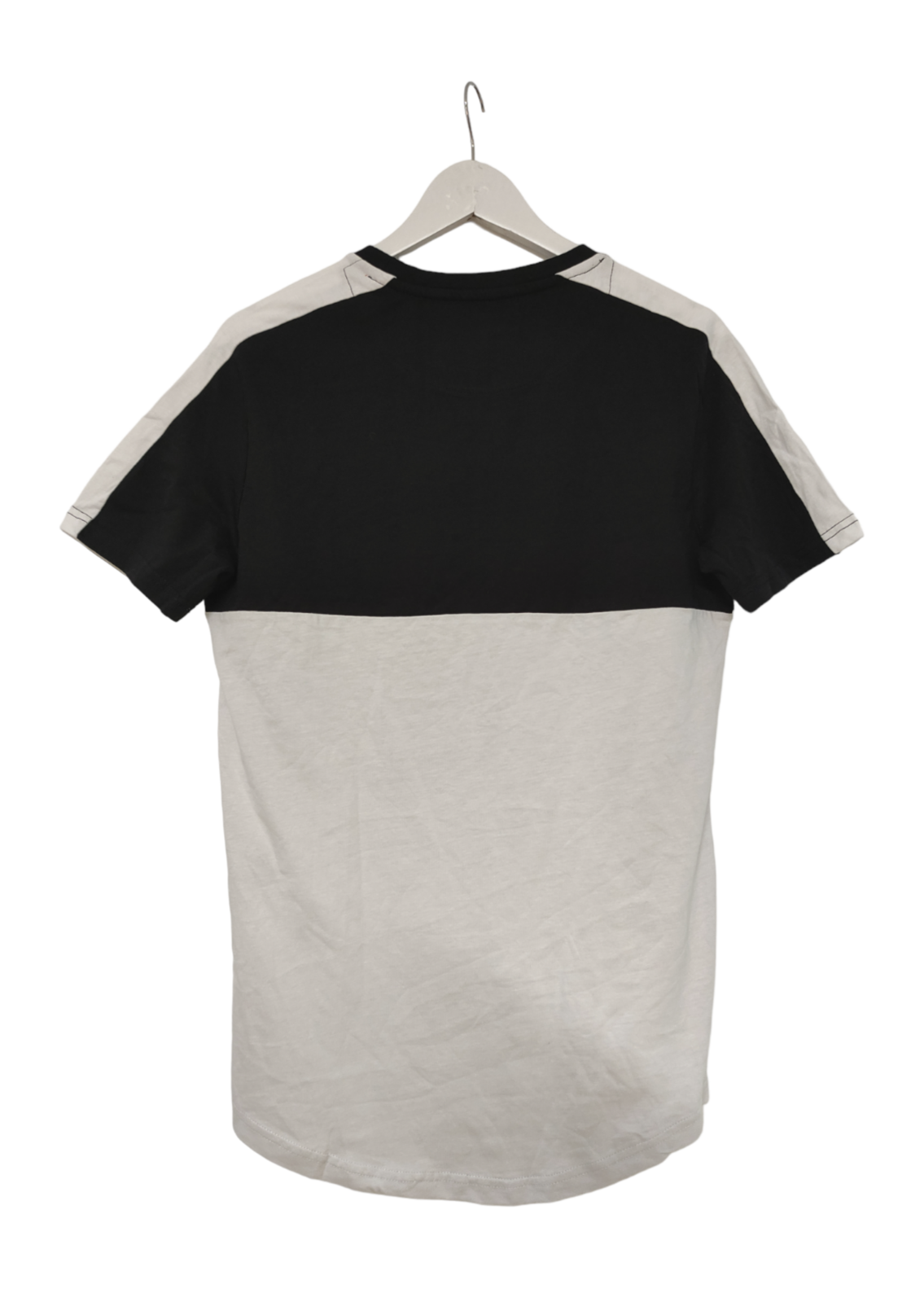 Stock, Aνδρική Mπλούζα - T-Shirt DEFEND σε Μαύρο - Λευκό Χρώμα (Medium)