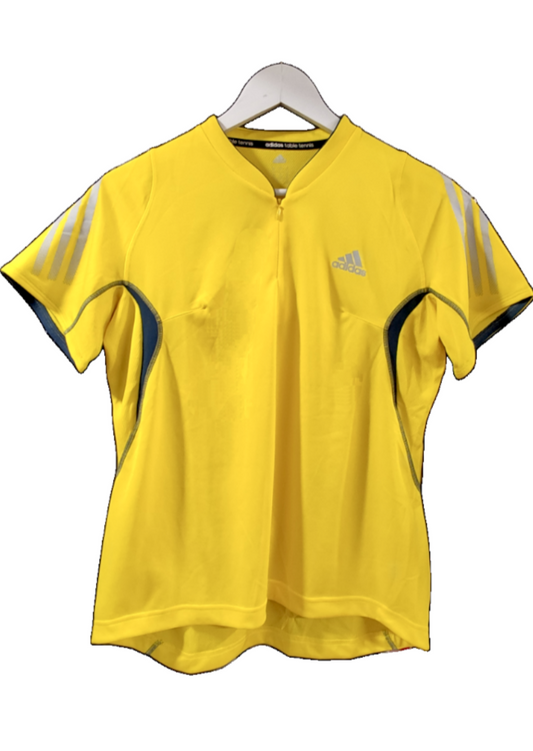 Γυναικεία Αθλητική Μπλούζα - T-Shirt ADIDAS σε έντονο Κίτρινο Χρώμα (Large)
