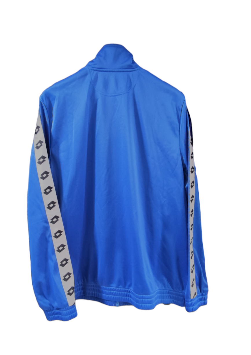 Vintage, Αθλητική Ανδρική Ζακέτα LOTTO σε Έντονο Γαλάζιο χρώμα (Large)