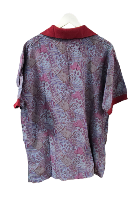 Vintage, Ανδρική Μπλούζα NOSTROMO σε Πετρόλ - Μελιτζανί χρώμα (Large)