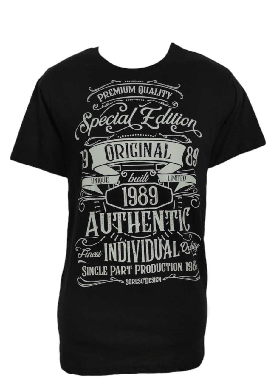 Ανδρική Μπλούζα T- Shirt B&C COLLECTION σε Μαύρο χρώμα (Large)