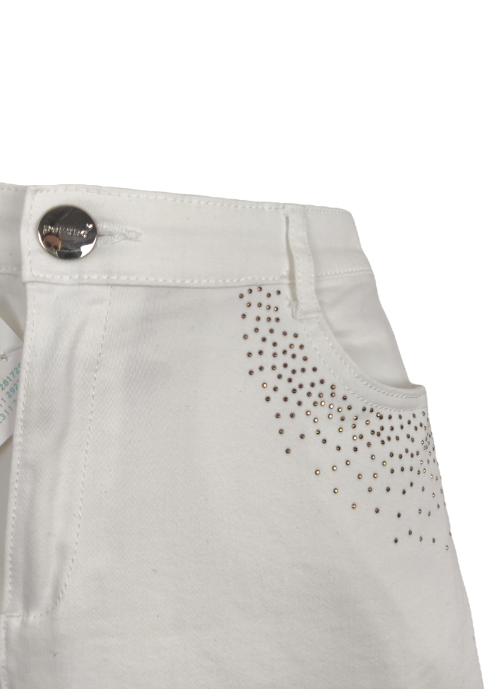 Ελαστικό Γυναικείο Παντελόνι PERUNA σε Λευκό Χρώμα (Large)